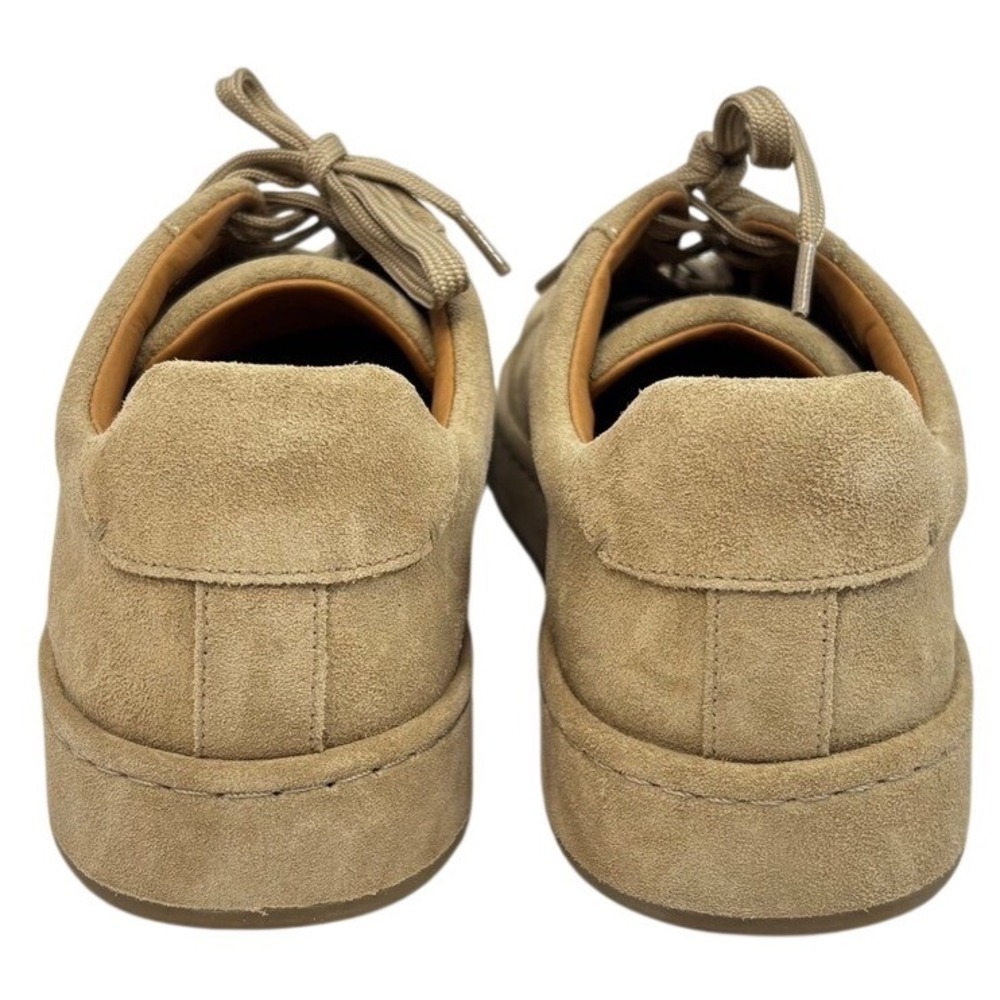 Allen Edmonds Mens Barnes Suede Sneakers Size 8.5 D Tan‎ Bone Low Top Lace Up - Picture 6 of 9